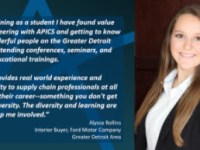 APICS Greater Detroit Launches #WhyApics – Alyssa Rollins Shares #WhyAPICS is Important to Her